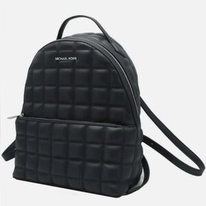 NWT Michael Kors Shelia MEDIUM  Black Quilted Backpack